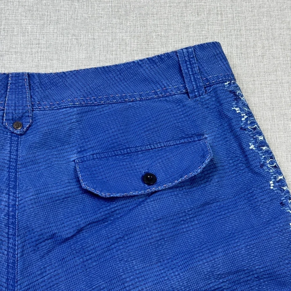 Robert Graham‎ Shorts Mens 38 Blue Chino Flat Front Cotton Polyester 9 Inseam